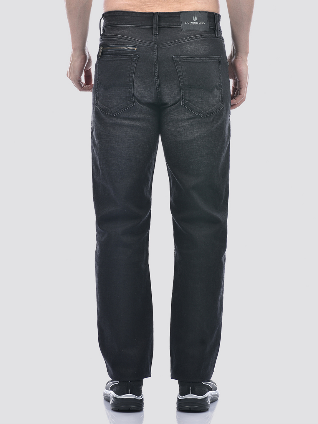 Numero Uno Men Solid Black Jeans